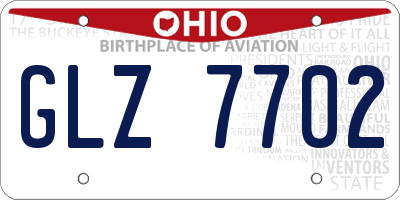 OH license plate GLZ7702