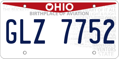 OH license plate GLZ7752