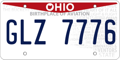 OH license plate GLZ7776