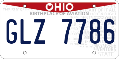 OH license plate GLZ7786