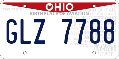 OH license plate GLZ7788
