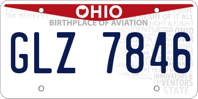 OH license plate GLZ7846