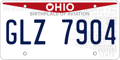 OH license plate GLZ7904