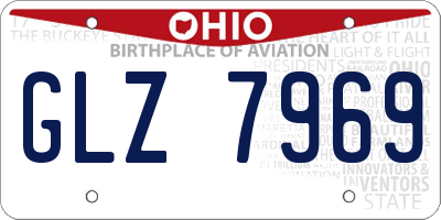 OH license plate GLZ7969