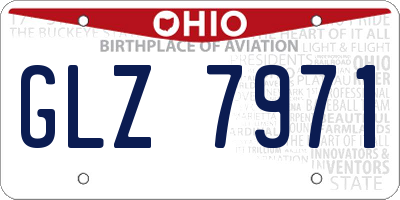 OH license plate GLZ7971
