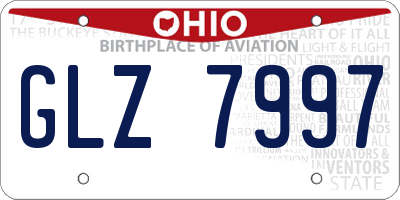 OH license plate GLZ7997