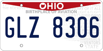 OH license plate GLZ8306