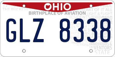 OH license plate GLZ8338