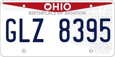 OH license plate GLZ8395