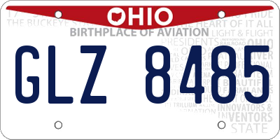 OH license plate GLZ8485