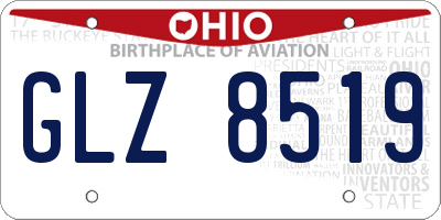 OH license plate GLZ8519