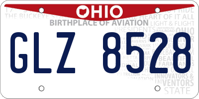 OH license plate GLZ8528
