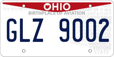 OH license plate GLZ9002