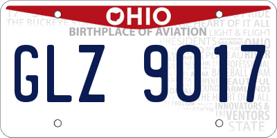 OH license plate GLZ9017