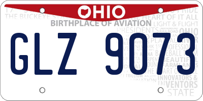 OH license plate GLZ9073