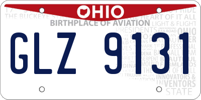 OH license plate GLZ9131
