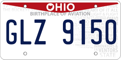 OH license plate GLZ9150