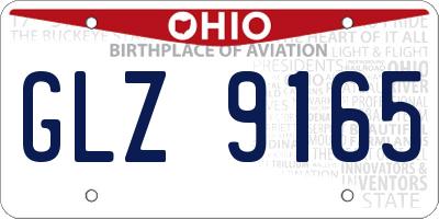OH license plate GLZ9165
