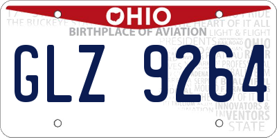 OH license plate GLZ9264