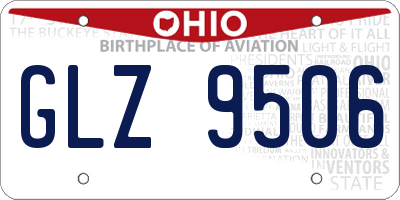 OH license plate GLZ9506