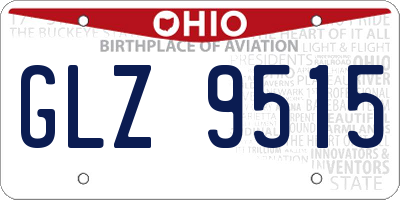 OH license plate GLZ9515