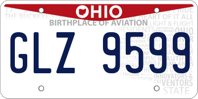 OH license plate GLZ9599