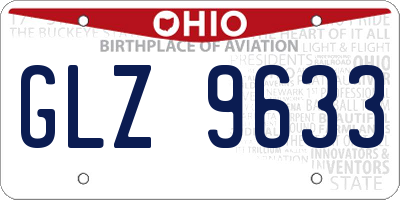 OH license plate GLZ9633
