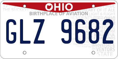 OH license plate GLZ9682