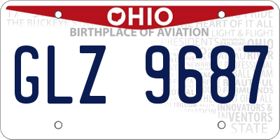 OH license plate GLZ9687