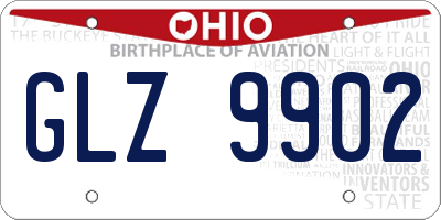 OH license plate GLZ9902