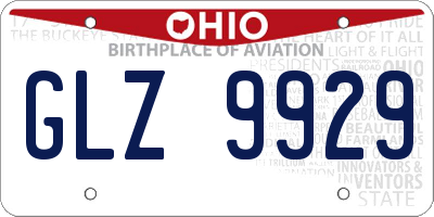 OH license plate GLZ9929