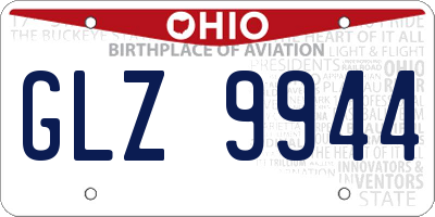 OH license plate GLZ9944