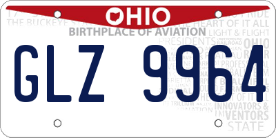 OH license plate GLZ9964