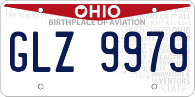 OH license plate GLZ9979