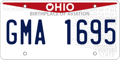 OH license plate GMA1695