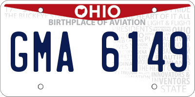 OH license plate GMA6149