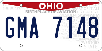 OH license plate GMA7148
