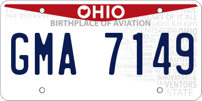 OH license plate GMA7149