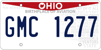 OH license plate GMC1277