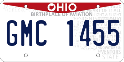 OH license plate GMC1455