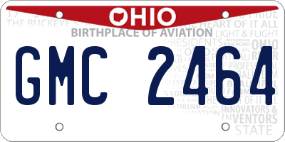 OH license plate GMC2464