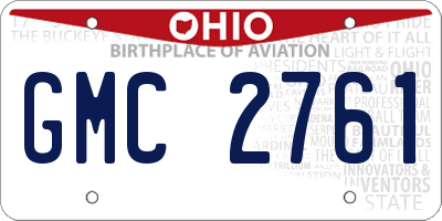 OH license plate GMC2761