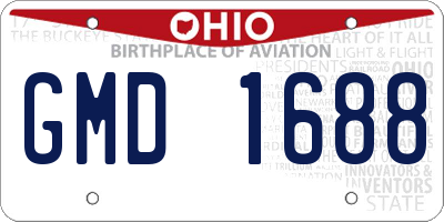 OH license plate GMD1688
