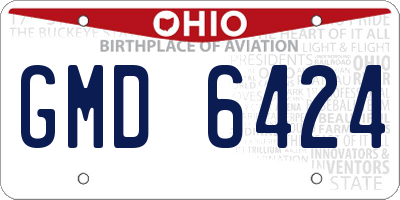 OH license plate GMD6424