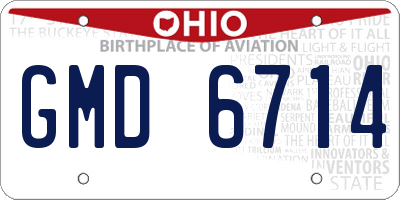 OH license plate GMD6714