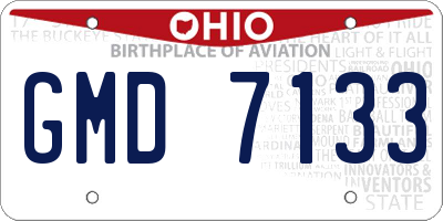 OH license plate GMD7133