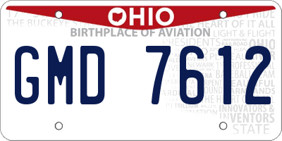 OH license plate GMD7612