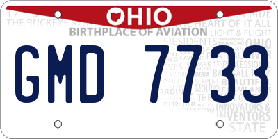 OH license plate GMD7733