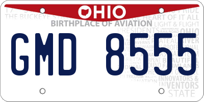 OH license plate GMD8555