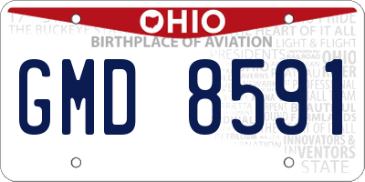 OH license plate GMD8591